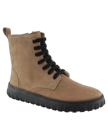 Botines Barefoot cordones Mum Aria Latte