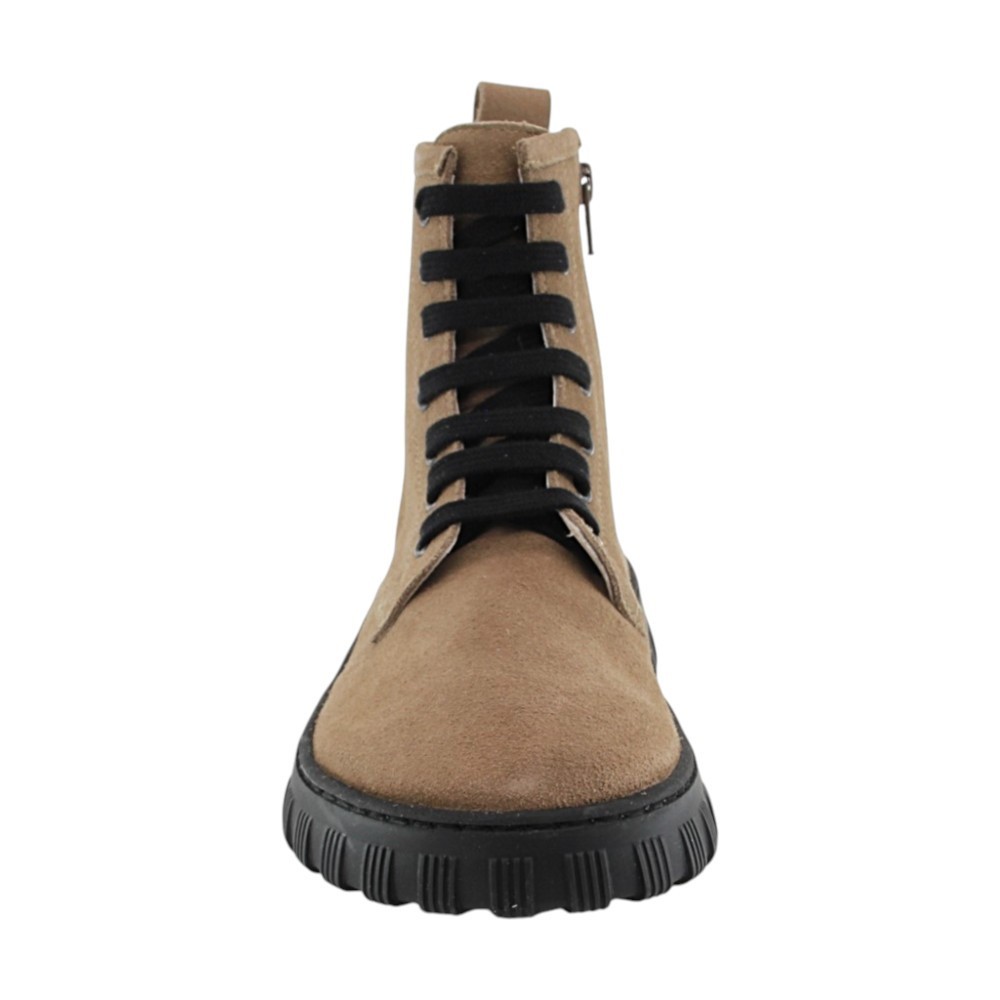 Botines Barefoot cordones Mum Aria Latte