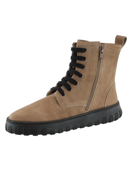 Botines Barefoot cordones Mum Aria Latte