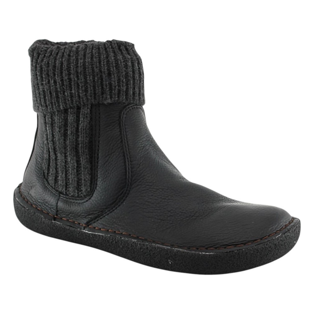 Botines barefoot El Naturalista Alpine Grass Tami Black calcetin