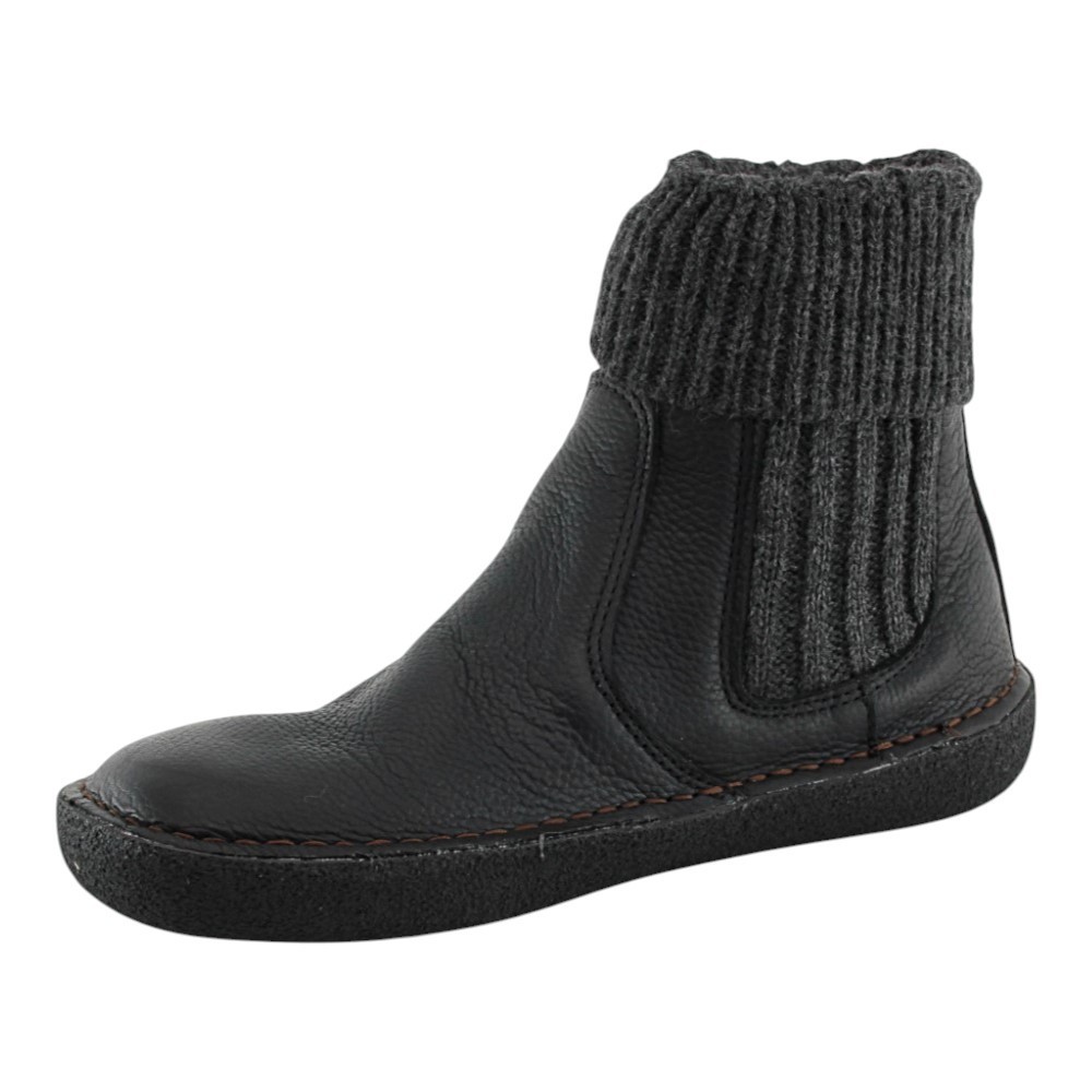 Botines barefoot El Naturalista Alpine Grass Tami Black calcetin