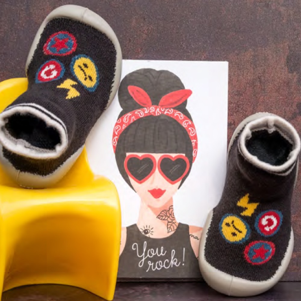 Calecetines con suela Collégien Pins Negro