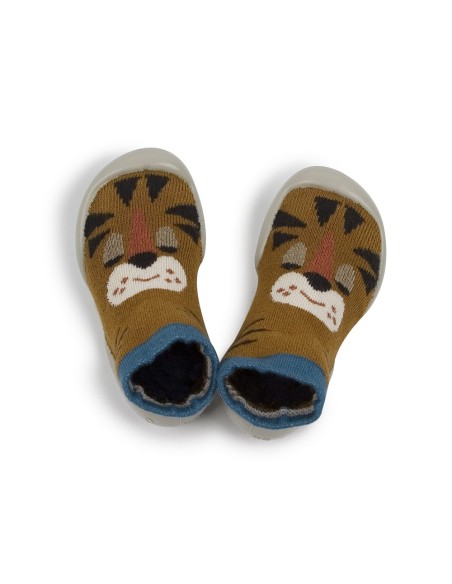 Calecetines con suela Collégien Tigrou Marrón