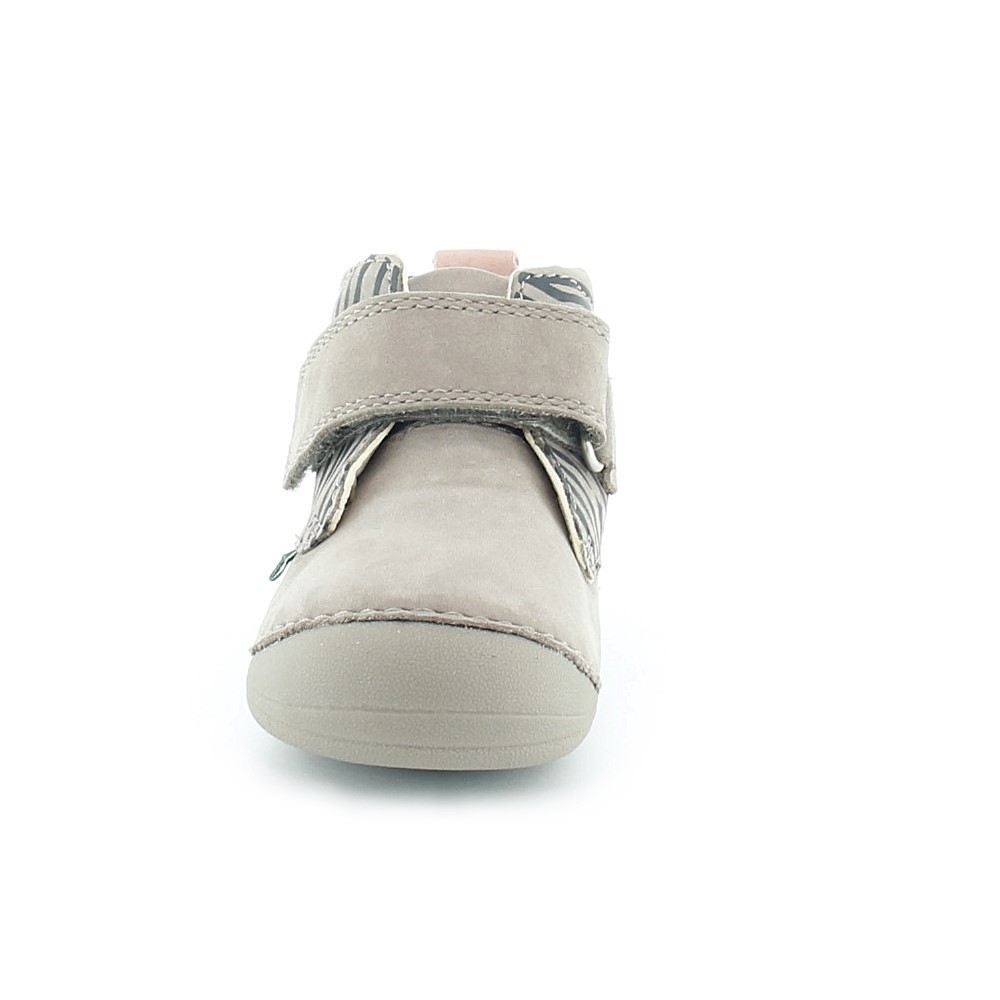 Zapatos Kickers Sabio Gris Zebra.