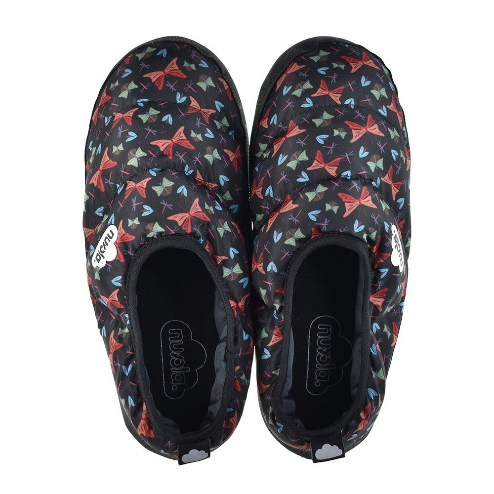 Zapatillas de casa Nuvola Printed Farfall Negro