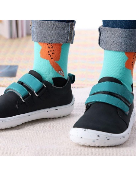 Zapatos barefoot Balenka Jolly Negro-Verde