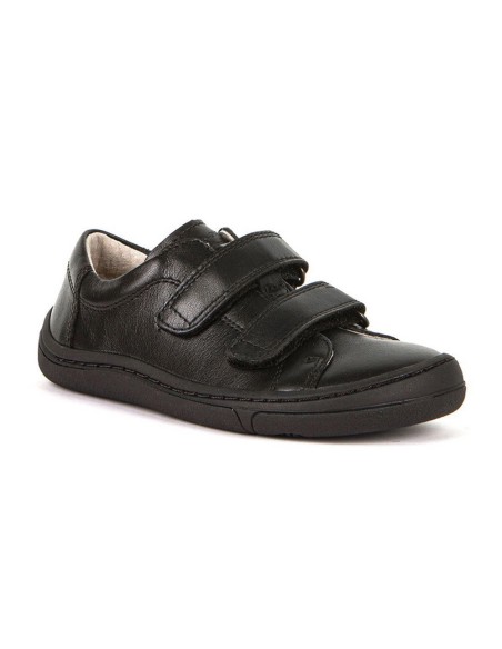 Colegiales barefoot Froddo D-Velcro Negro