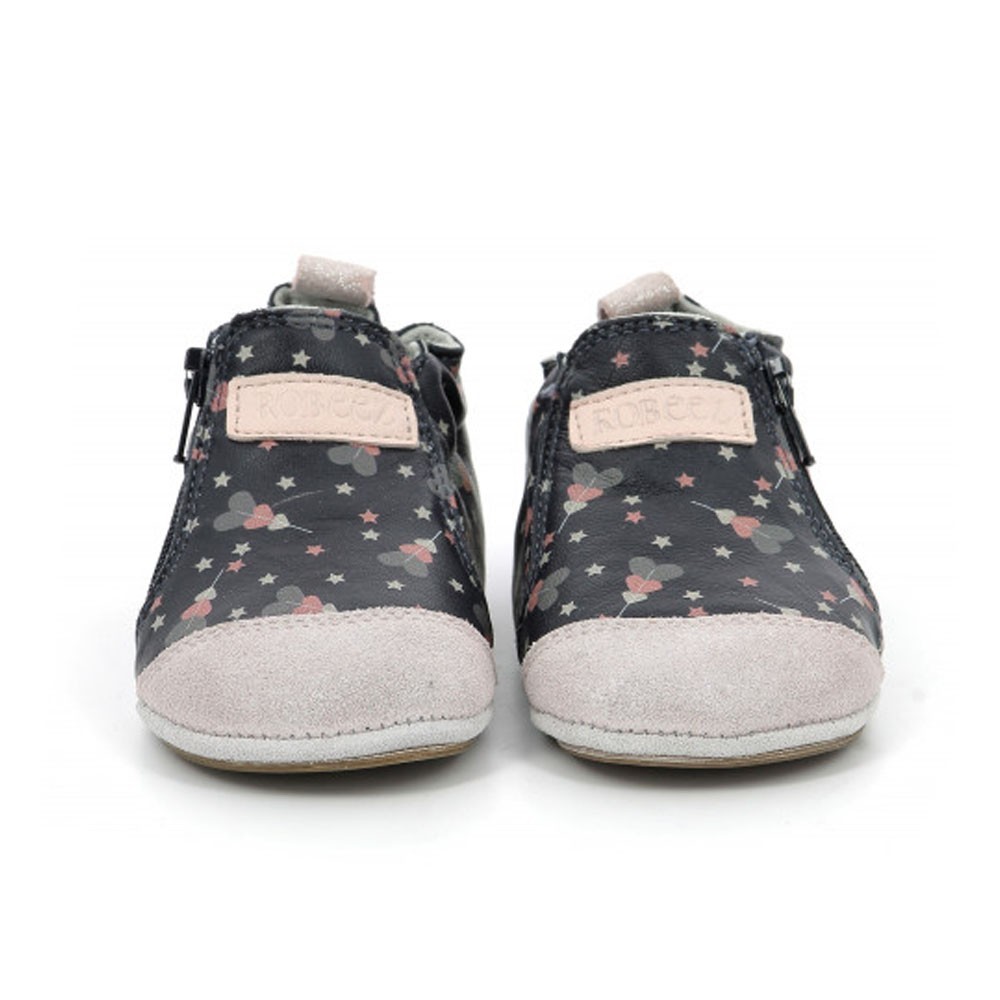 Zapatos Robeez Festive Hearts Azul-Rosa