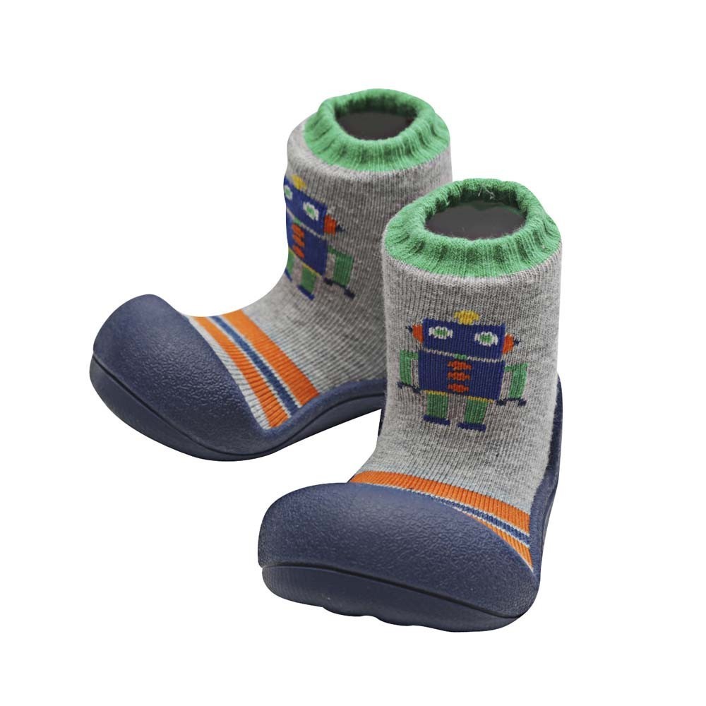 Zapatos Attipas Robot Gris-Azul