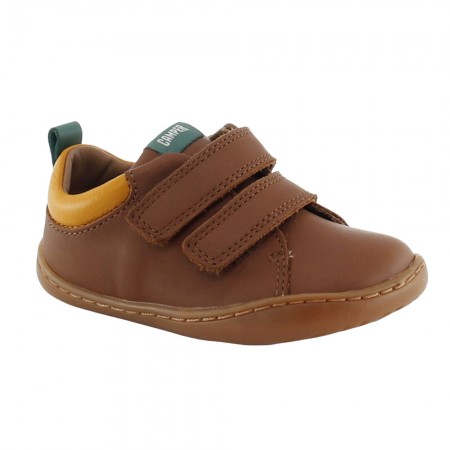 Zapatos Camper Kids Peu velcro Marrón