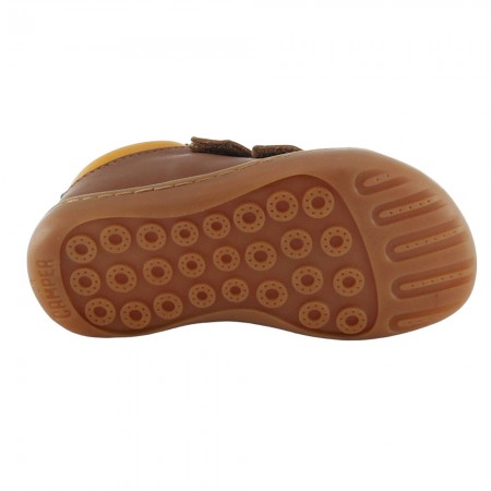 Zapatos Camper Kids Peu velcro Marrón