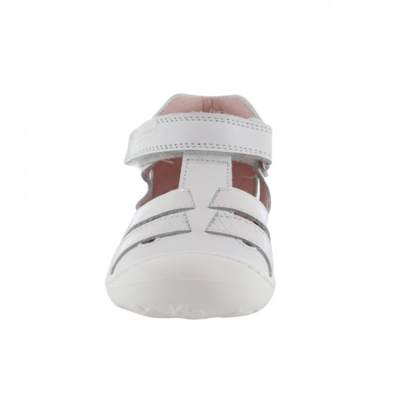 Sandalias respetuosas cerradas Pablosky 023902 Blanco-Rosa