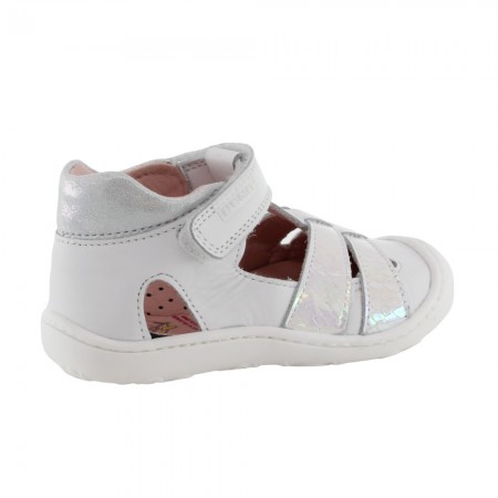 Sandalias respetuosas cerradas Pablosky 023902 Blanco-Rosa