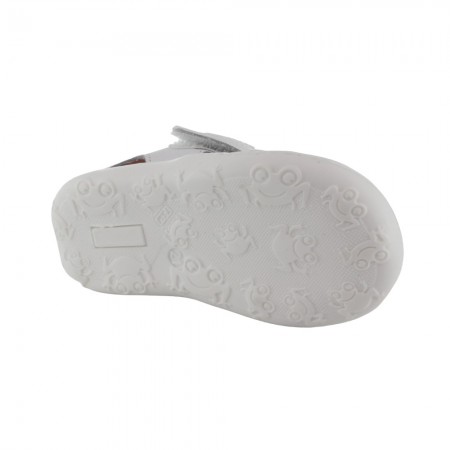 Sandalias respetuosas cerradas Pablosky 023902 Blanco-Rosa