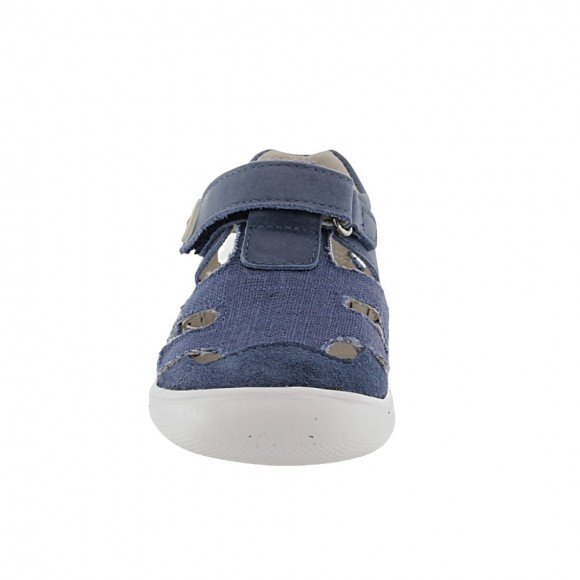 Deportivas Piruflex Barefoot Blanco y Navy