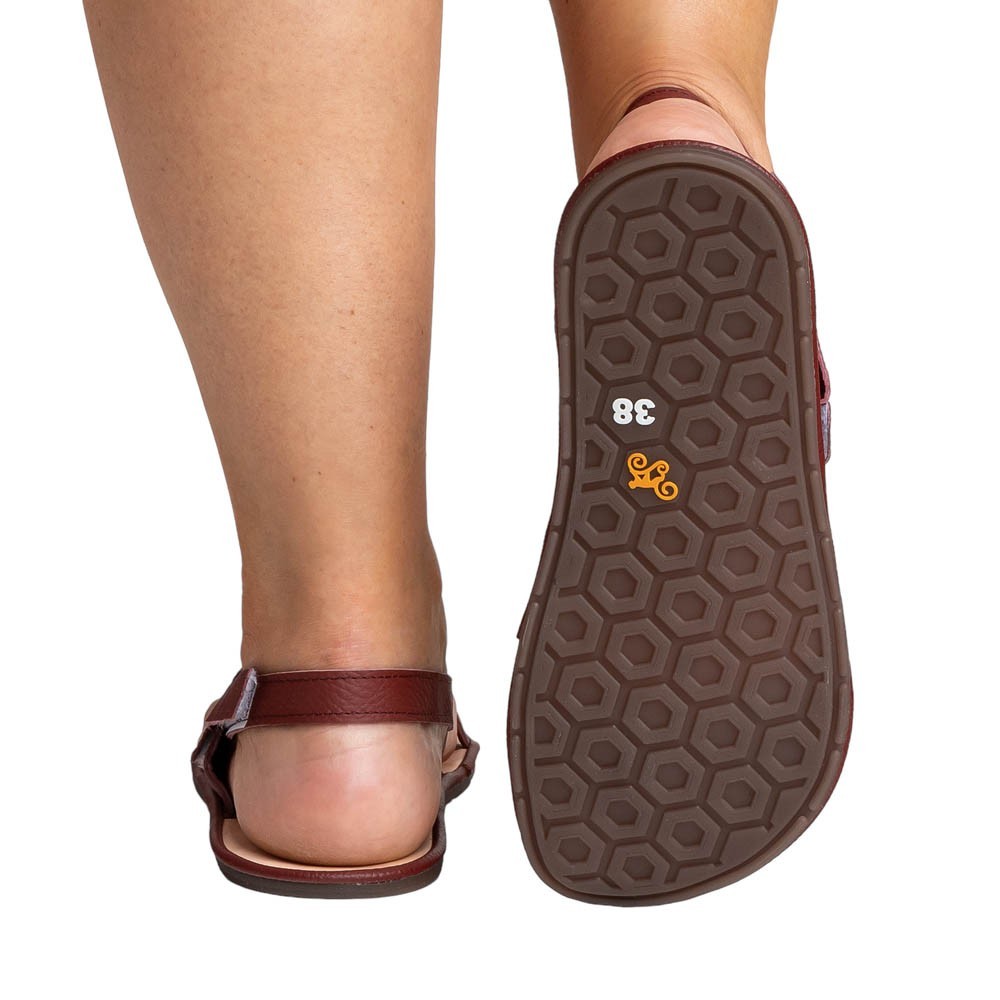 Sandalia BAREFOOT Magical Shoes Aurora Granate