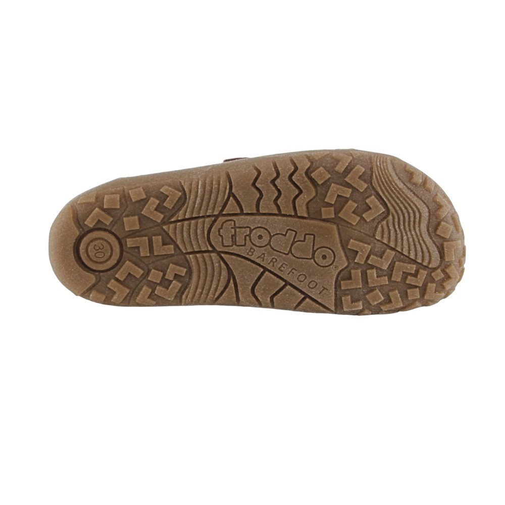 Calzado barefoot Froddo D-Velcro Granate