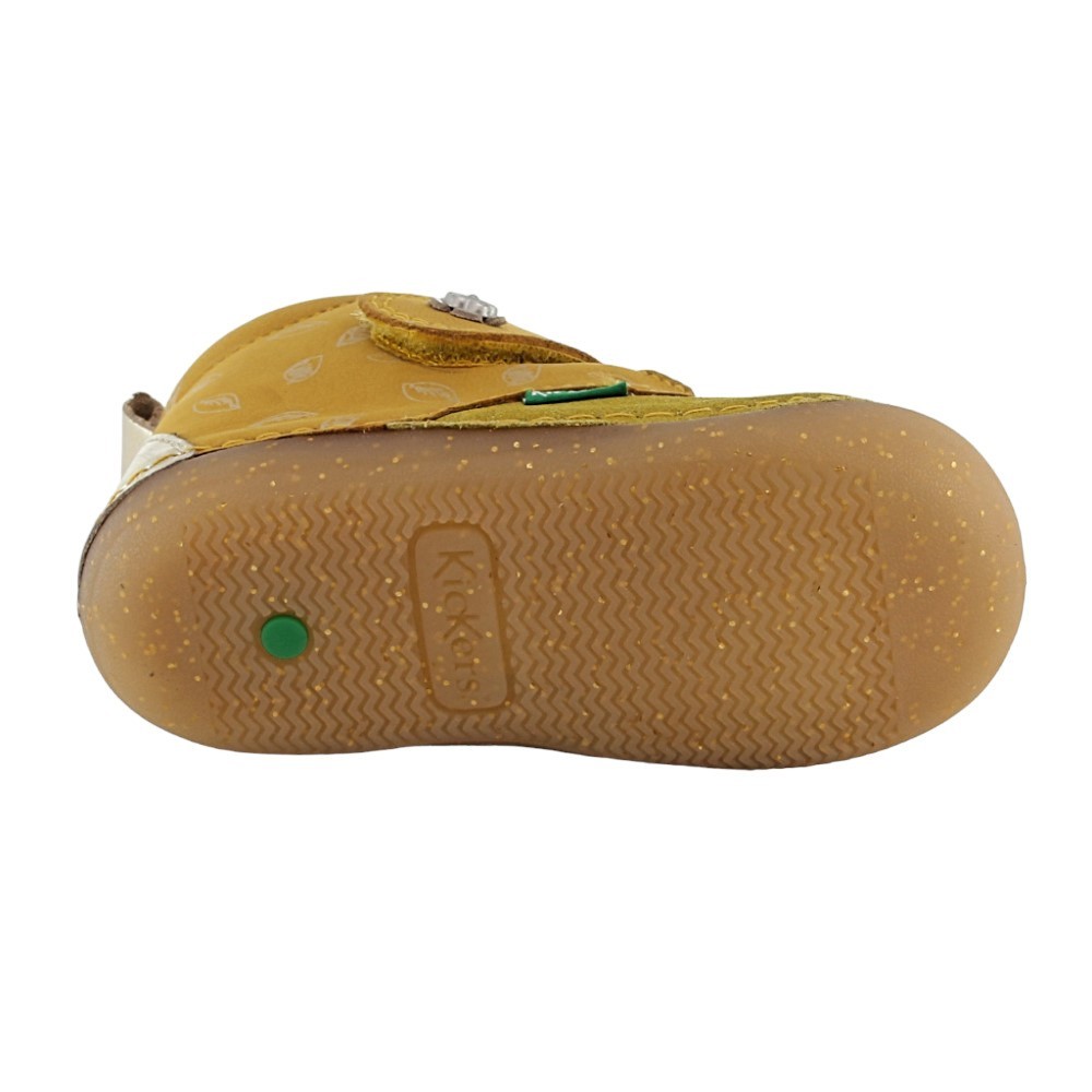 Botines Kickers Sabio Amarillo Serigrafiado