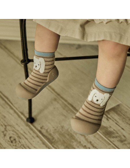 Calcetinas Attipas Big Ears Rabbit Beige