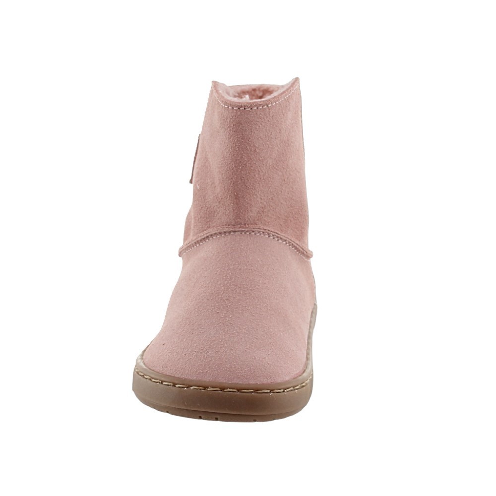 Botines barefoot Blanditos Hielo Rosa borreguito