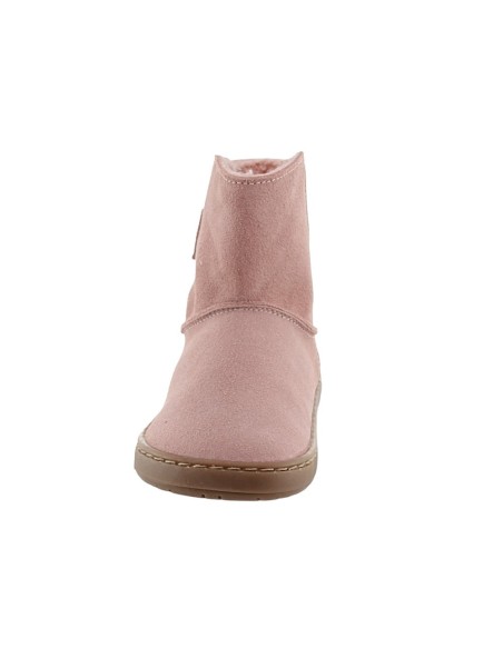 Botines barefoot Blanditos Hielo Rosa borreguito