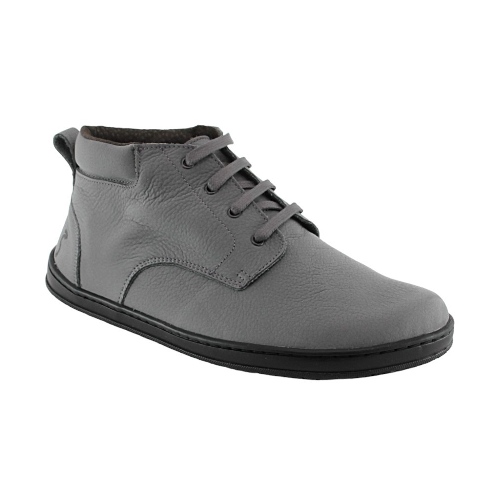 Botines barefoot con cordones Flexi Nens Gris