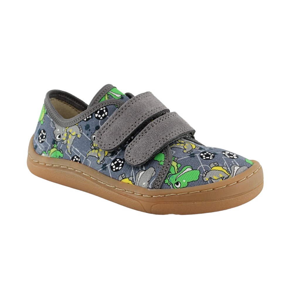 Zapatillas Froddo Barefoot Dinos y pelotas Gris