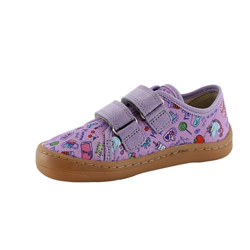 Zapatillas Froddo Barefoot Lila Estampado