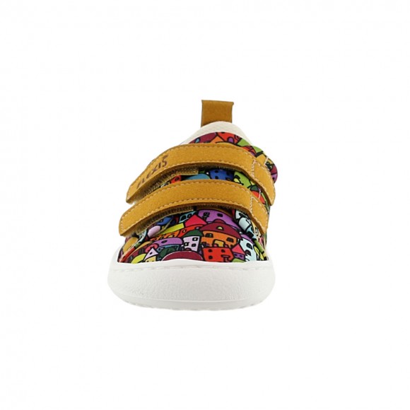 Zapatillas barefoot Flexi Nens 9110-R Casitas Multicolor