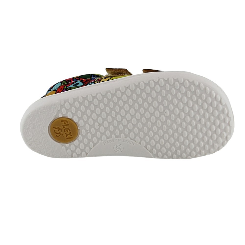Zapatillas barefoot Flexi Nens 9110-R Casitas Multicolor