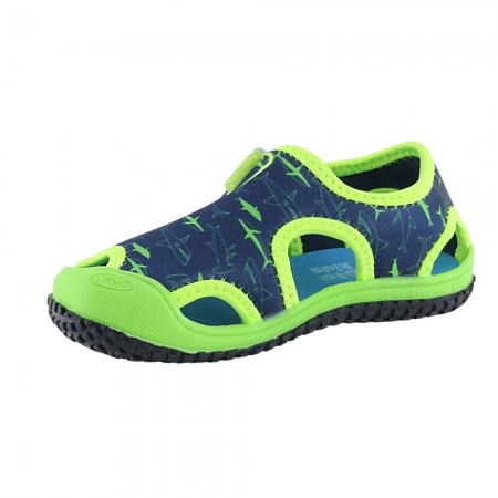 Sandalias de agua Bubble Kids Tiburones Azul-Verde