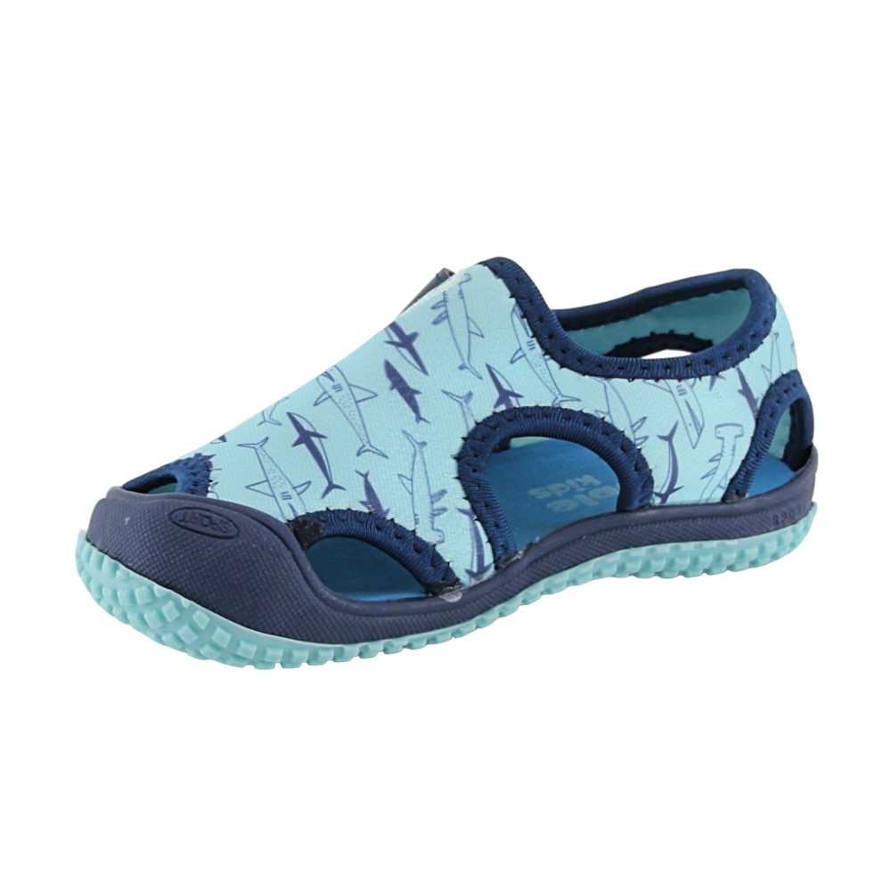 Sandalias de agua Bubble Kids Tiburones Celeste