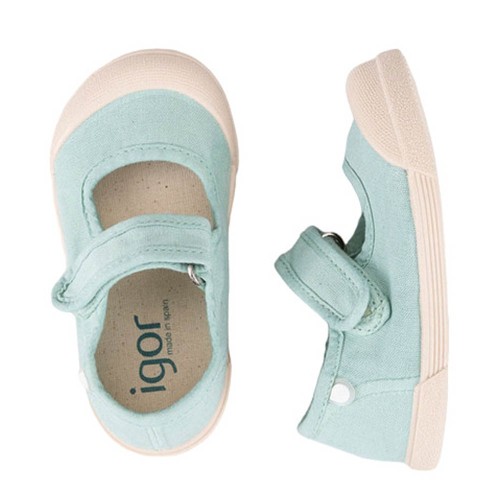 Merceditas barefoot de lona Igor Menta 2