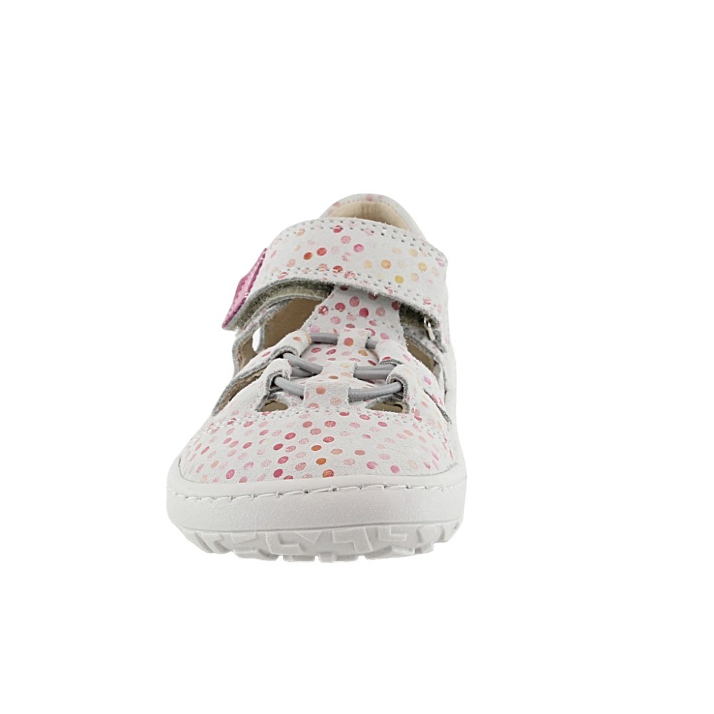Sandalias barefoot Froddo Elastic Blanco Puntitos