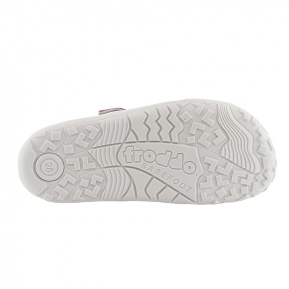 Sandalias barefoot Froddo Elastic Blanco Puntitos