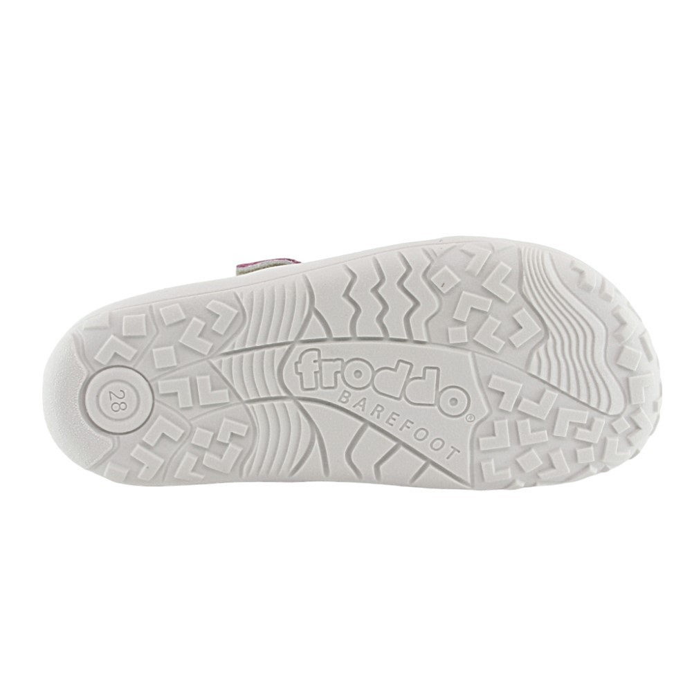 Sandalias barefoot Froddo Elastic Blanco Puntitos