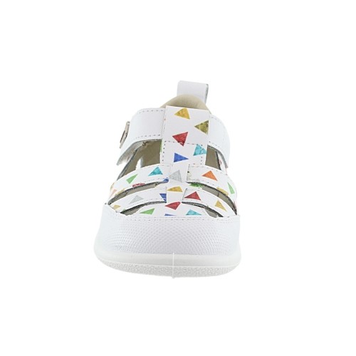 Sandalias ZapyFlex 2 tiras blanco confetti 2