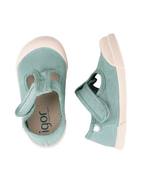 Zapatillas de lona barefoot Igor Pepito Matcha Zapatillas de lona barefoot Igor Pepito Matcha