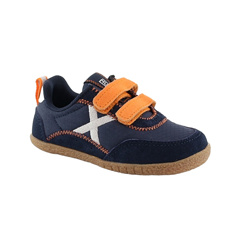 Zapatillas Munich Baby Koda Azul-Naranja