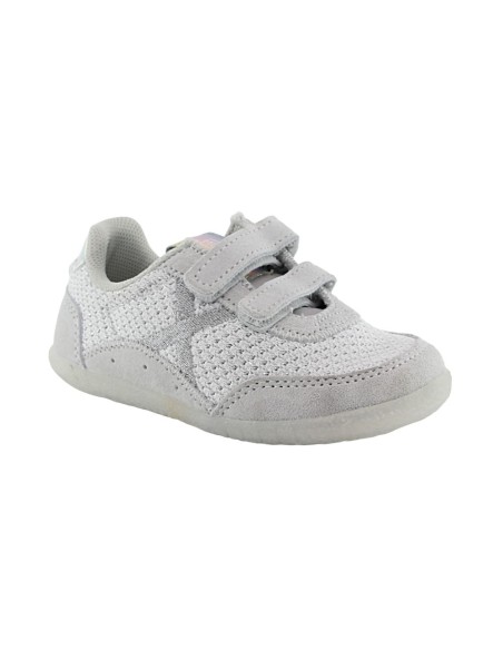 Zapatillas Munich Baby Koda Gris-Blanco