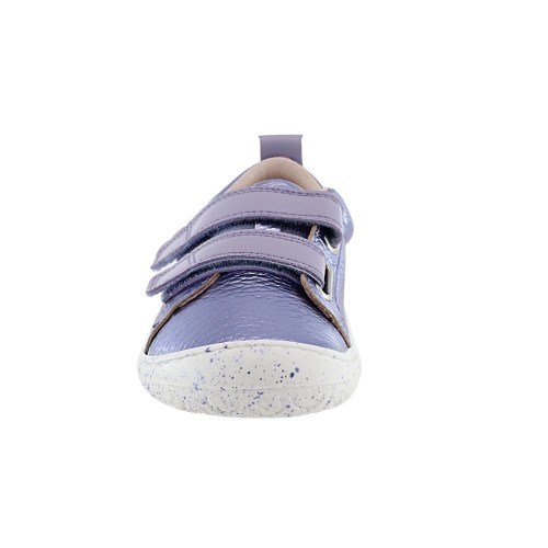 Zapatos barefoot Poppis veganos Lila Metalizado 2