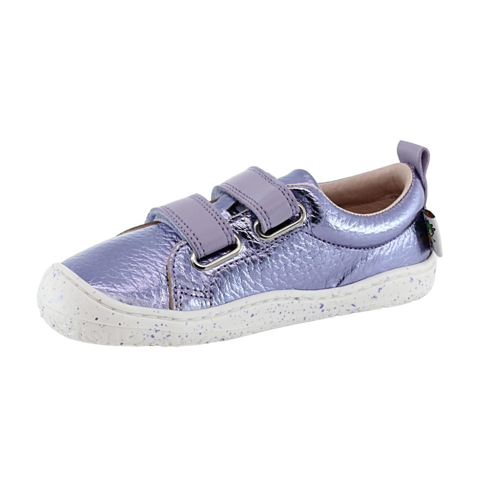 Zapatos barefoot Poppis veganos Lila Metalizado