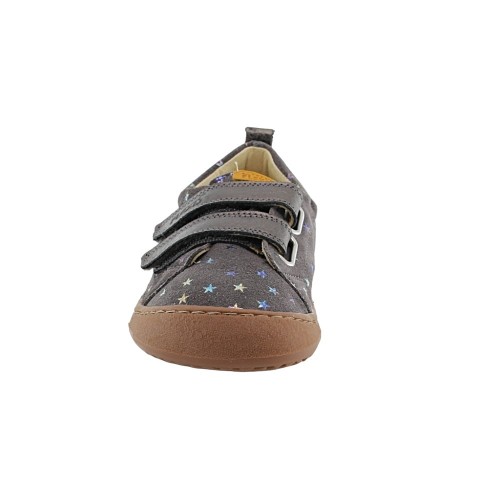 Zapatos barefoot Flexi Nens 9001-R Gris estrellas 2