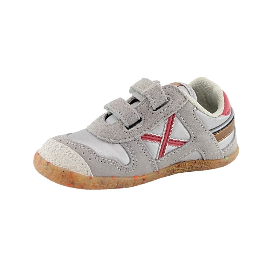 Zapatillas Munich Moda Goal Plateado