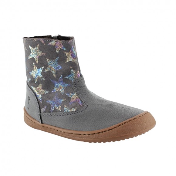 Botas barefoot Flexi Nens 9060-R Gris estrellas