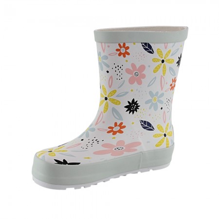 Botas de agua barefoot Koel Blanco flores