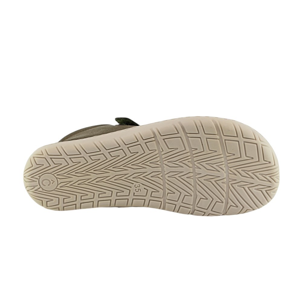 Botines barefoot Coqueflex 15231 Militar elásticos y cremallera