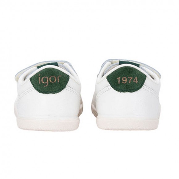 Zapatillas barefoot Igor Tennis Blanco-Musgo