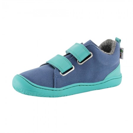 Botines barefoot Poppis New Yoyo Aqua forro térmico