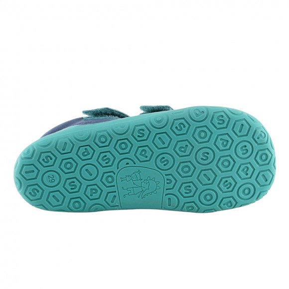 Botines barefoot Poppis New Yoyo Aqua forro térmico